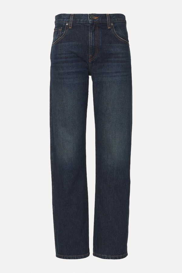Kerrie Mid-Rise Wide-Leg Jeans from Khaite