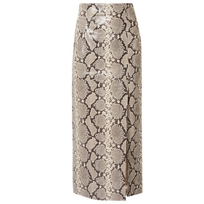 Snake-Effect Midi Skirt from Attico