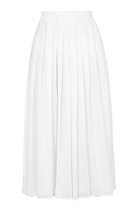 Esme White Sequin Midi Skirt from Olivia Rubin