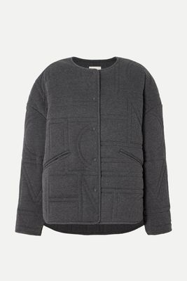 Quilted Padded Bamboo Lyocell And Cotton-Blend Jersey Jacket   from TOTEME 
