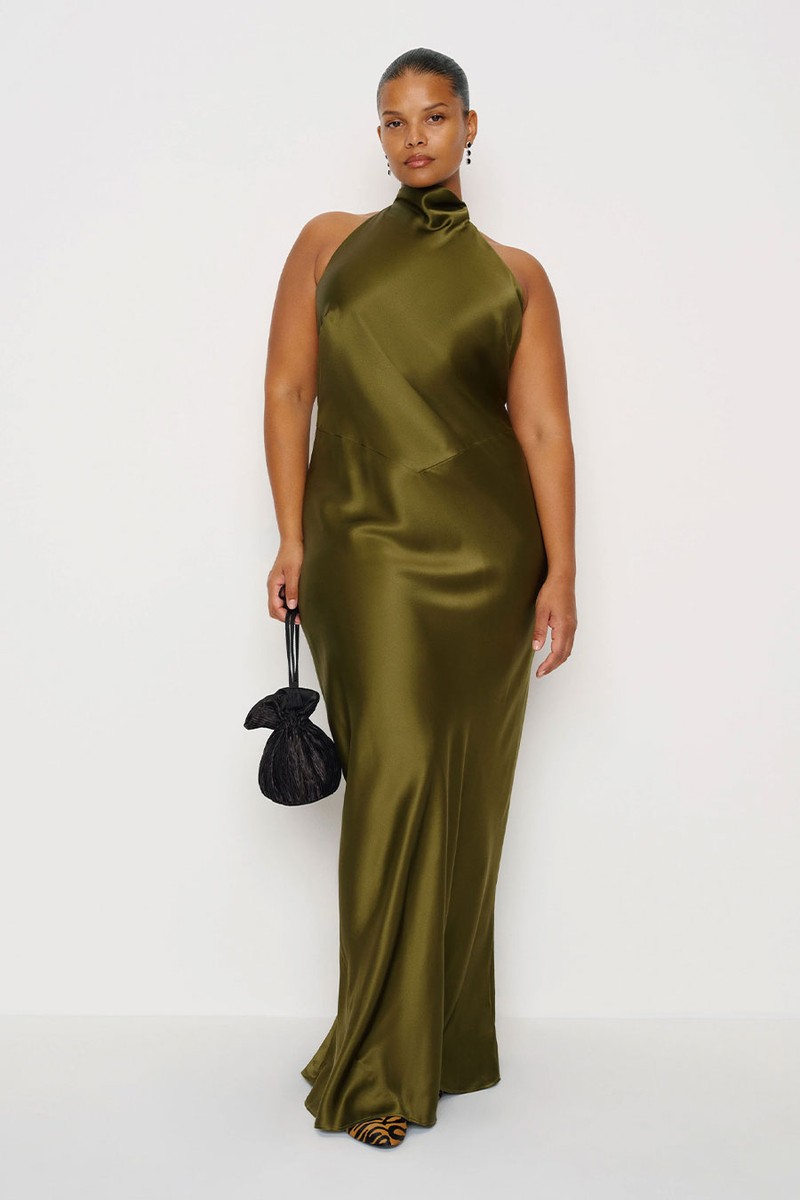 Bianca Silk Dress Es from Reformation x Camille Rowe