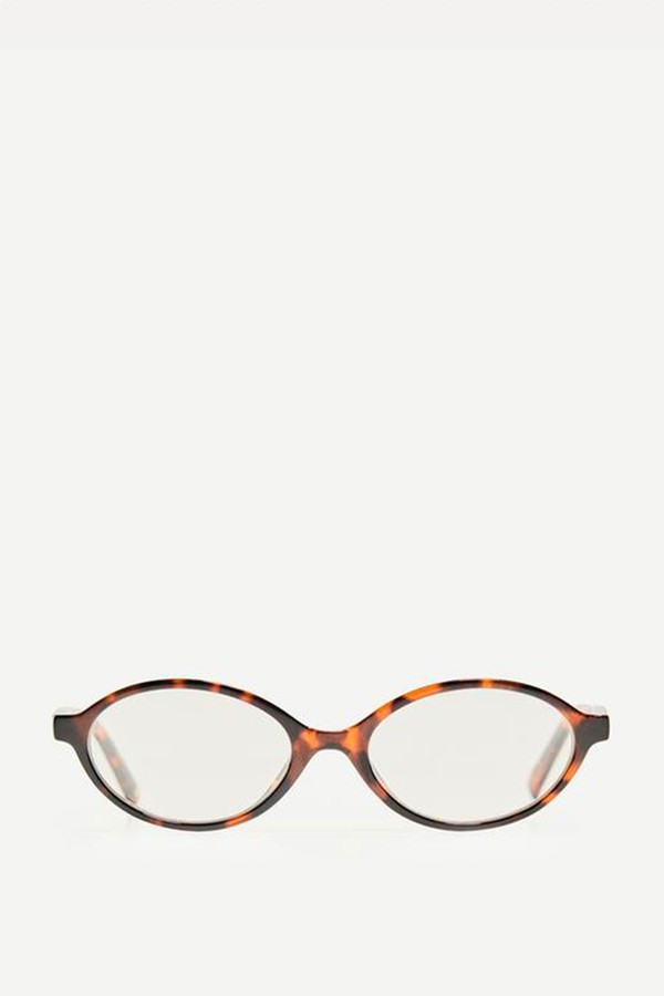 Oval Resin Sunglasses from Bershka