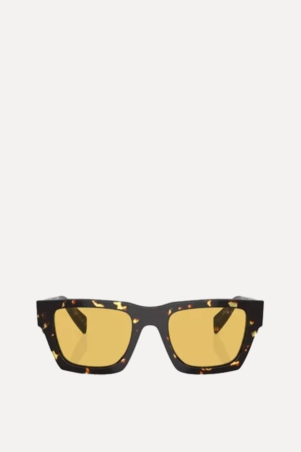 PR A06S Pillow-Frame Acetate Sunglasses from PRADA