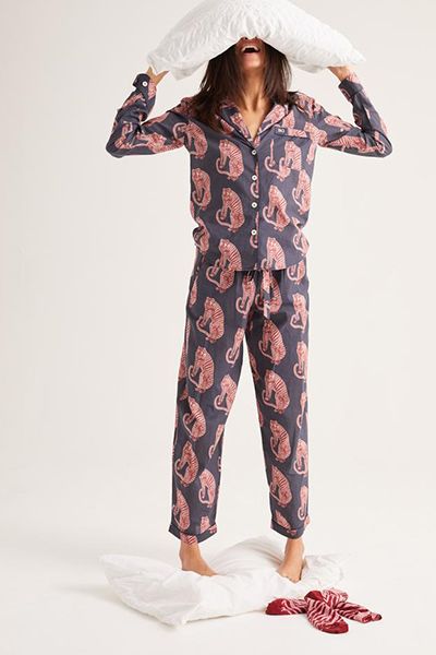 Sansindo Tiger Print Long Set from Desmond & Dempsey