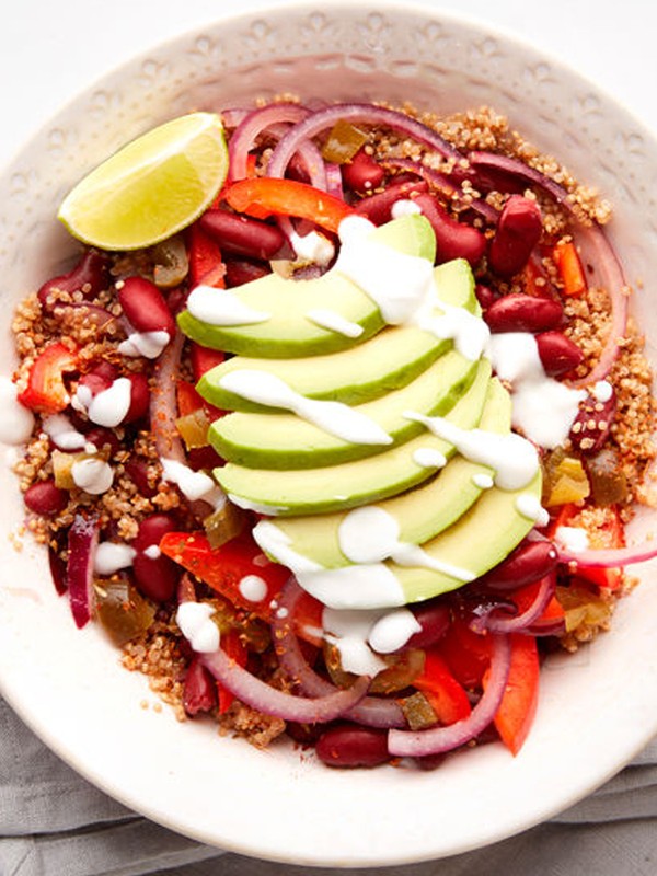 Fajita Bowl With Spicy Quinoa & Avocado