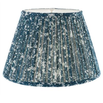 Blue Gathered Lampshade from Fermoie