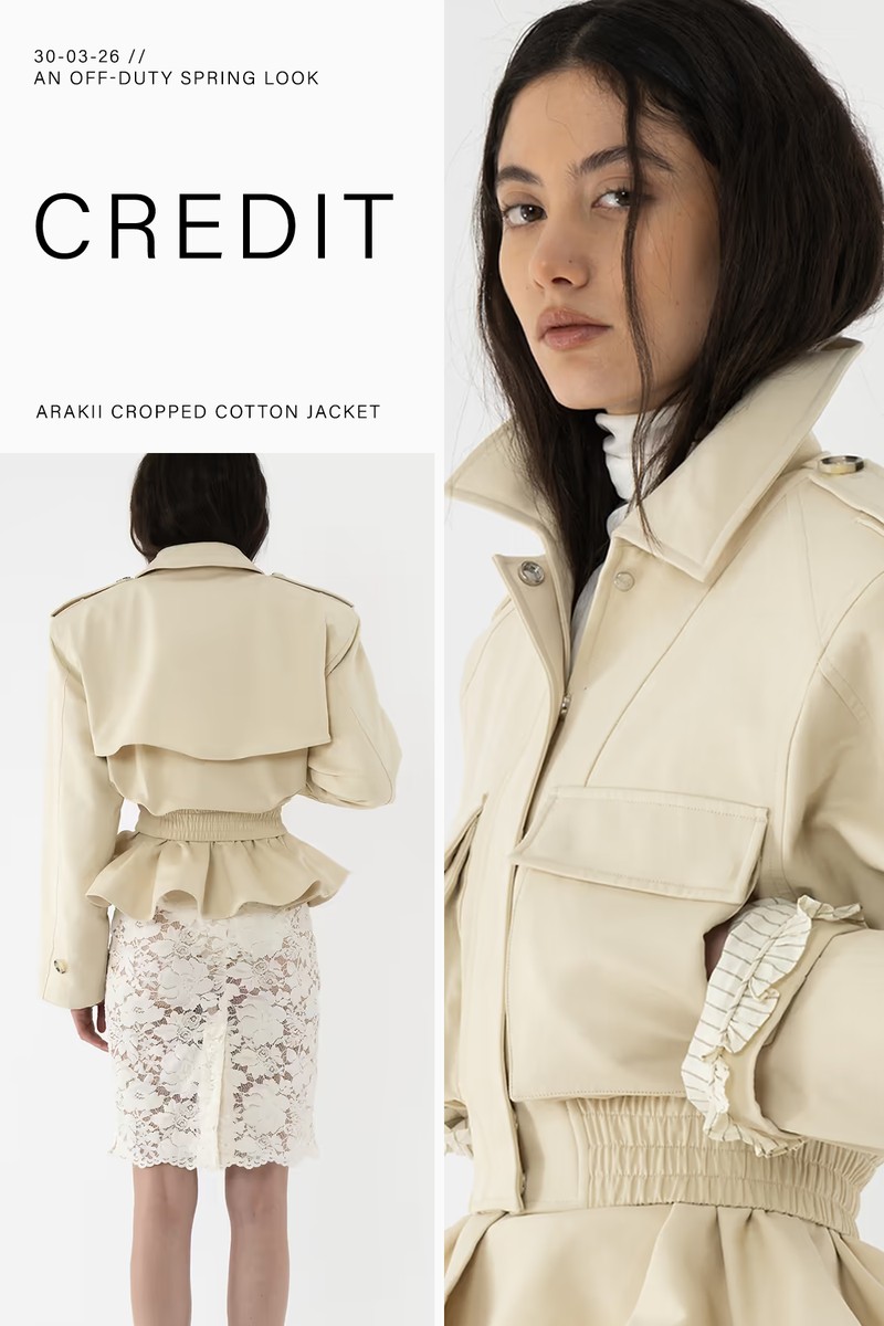 Cropped Cotton Jacket from Arakii