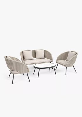 Corsica 4-Seater Garden Table & Chairs Lounging Set from John Lewis & Partners