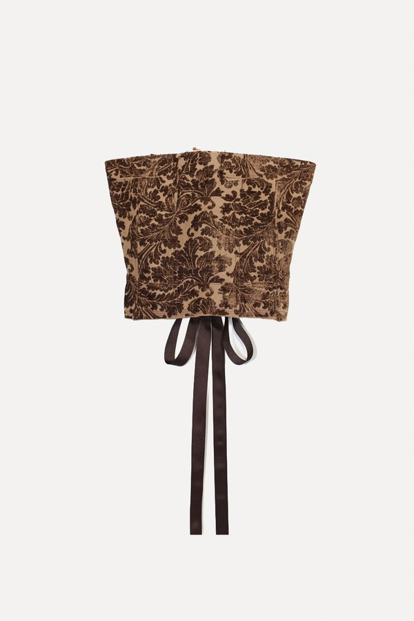 Floral Upholstery Corset