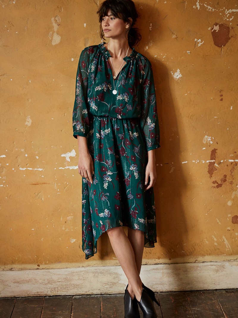 Phoenix Lurex Stripe Dress