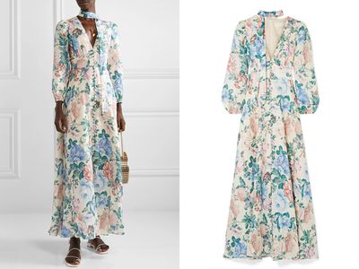 Verity Floral-Print Linen Maxi Dress from Zimmermann