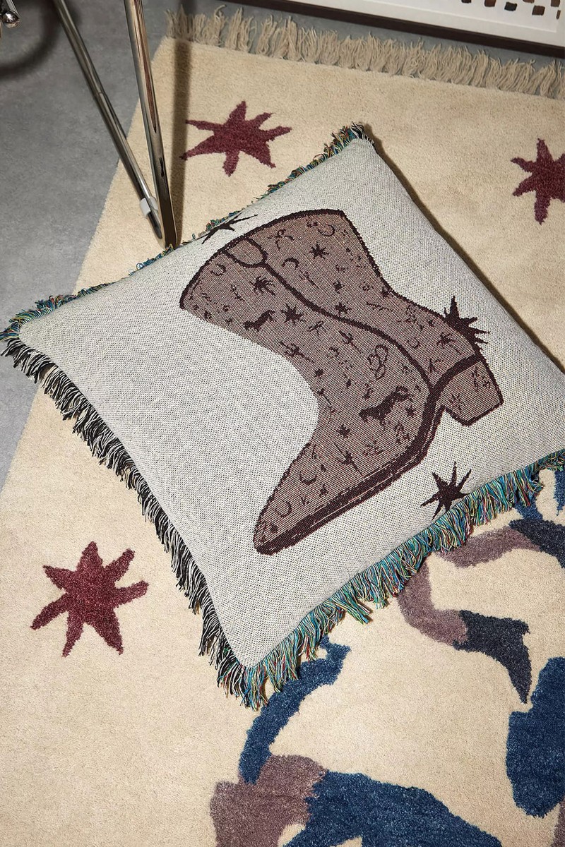 Doodle Boot Cushion from TuftLuck X Urban Outfitters