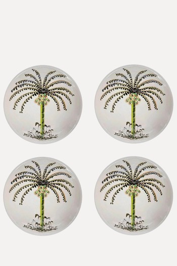 Palm Dinner Plates from Villa Bologna Pottery