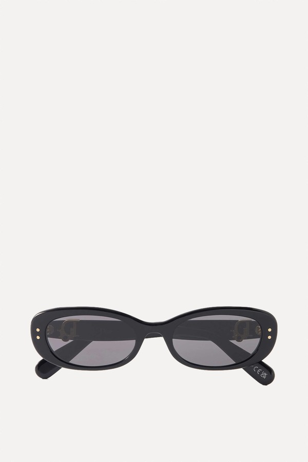 Oval-Frame Acetate Sunglasses from Dior Eyewear