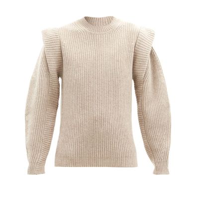 Bolton Extended-Shoulder Wool-Blend Sweater from Isabel Marant