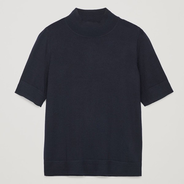 Rib-Detailed Merino Knit Top from COS