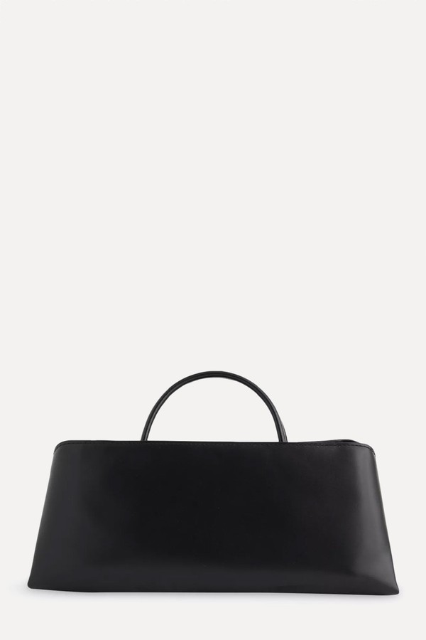 Interchangeable-Strap Leather Clutch Bag from Verafied 