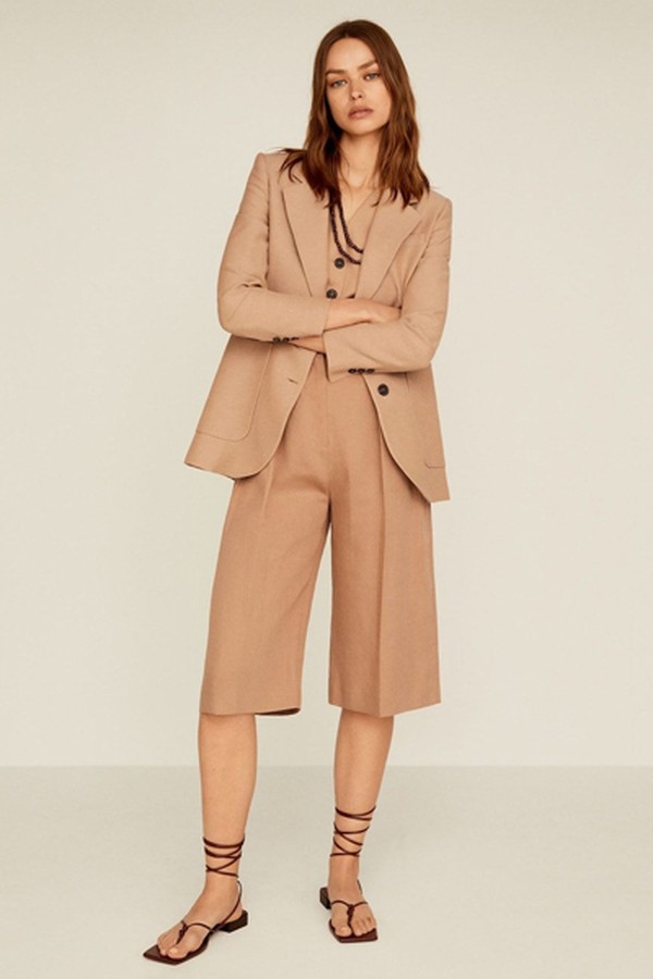 Pleated Bermuda Shorts from Mango