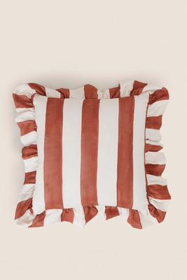 Pure Cotton Striped Cushion from M&S