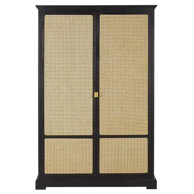 Cambronne Black 2-Door Wardrobe from Maisons Du Monde