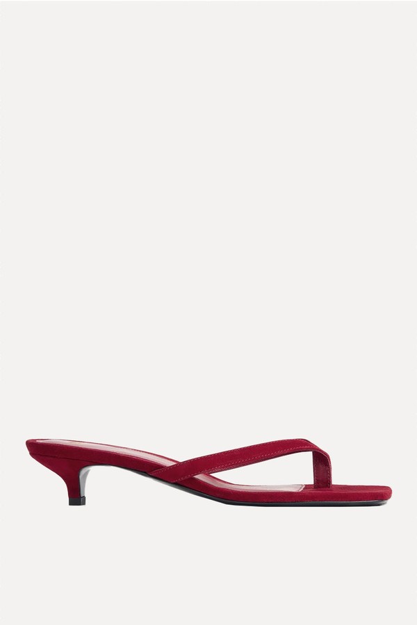  40 Suede Thong Sandals from Toteme