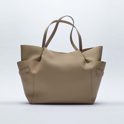 Tote Bag With Side Pocket