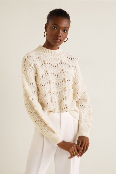 Openwork Knit Sweater