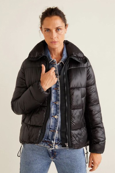 Quilted Water-Repellent Coat from Mango