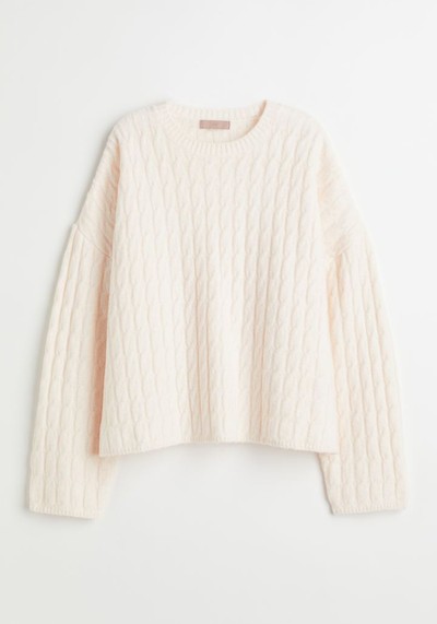 Wool-Blend Cable-Knit Jumper from H&M