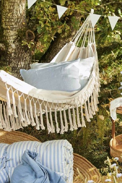 Cream Hammock With Tassels from Ib Laurensen