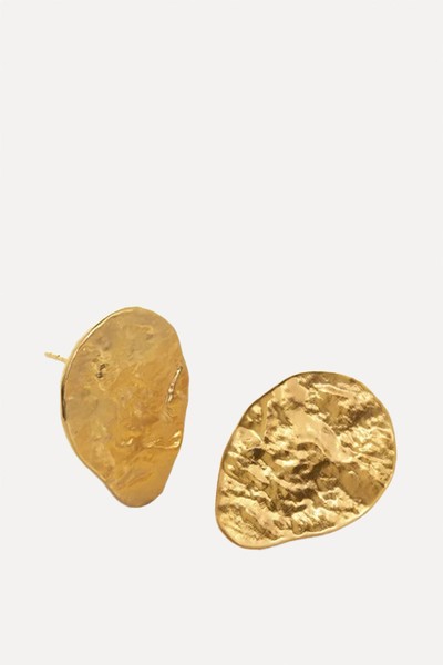 Vermeil Teardrop Stud Earrings from Monica Vinader