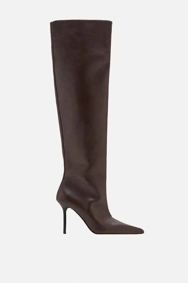 Tall Leather Boots from Mango