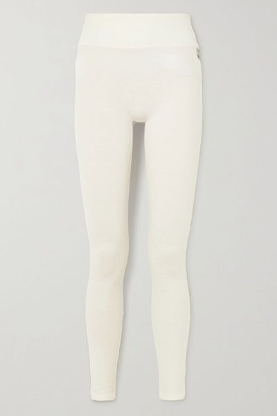 Ski Merino Wool Blend Piqué Leggings  from We Norwegians 