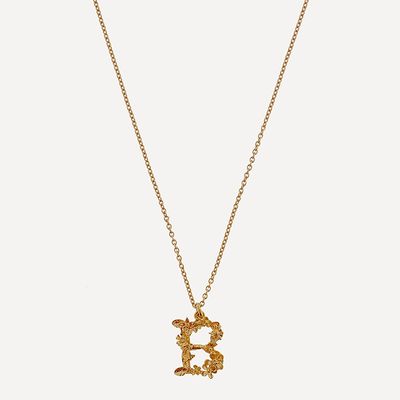 Gold-Plated Floral Alphabet Necklace from Alex Monroe