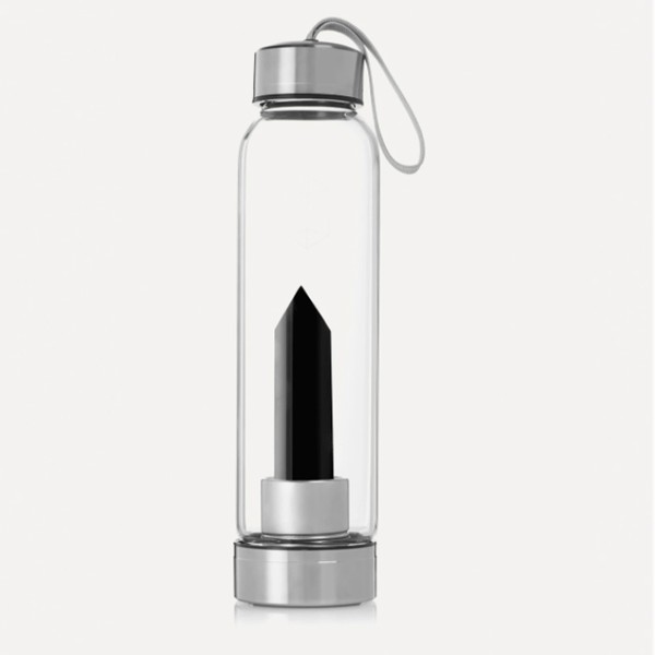 Black Obsidian Bottle from Glacce