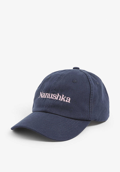 Val Logo-Embroidered Cotton Baseball Cap from Nanushka