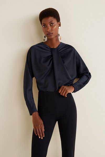 Satin Crop Blouse