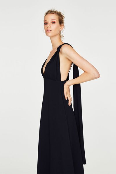 Dress With Extra Long Straps from Uterque