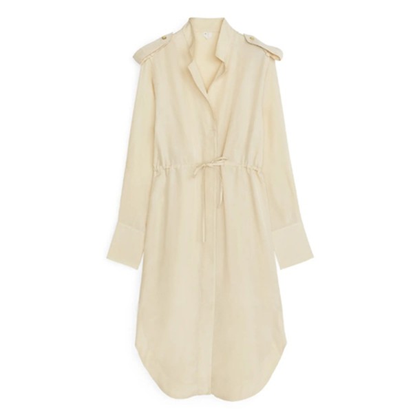 Cupro Shirt Dress from Arket