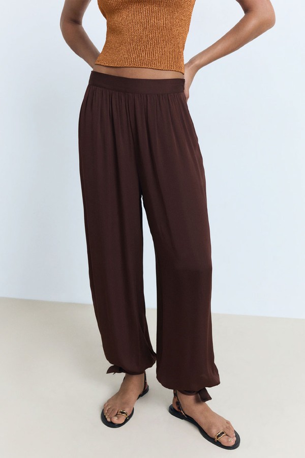 Balloon-Style Trousers With Bows