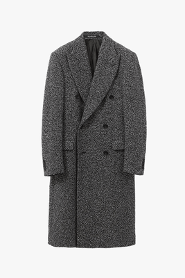 Hyde Double Breasted Overcoat In Wool from Richard James