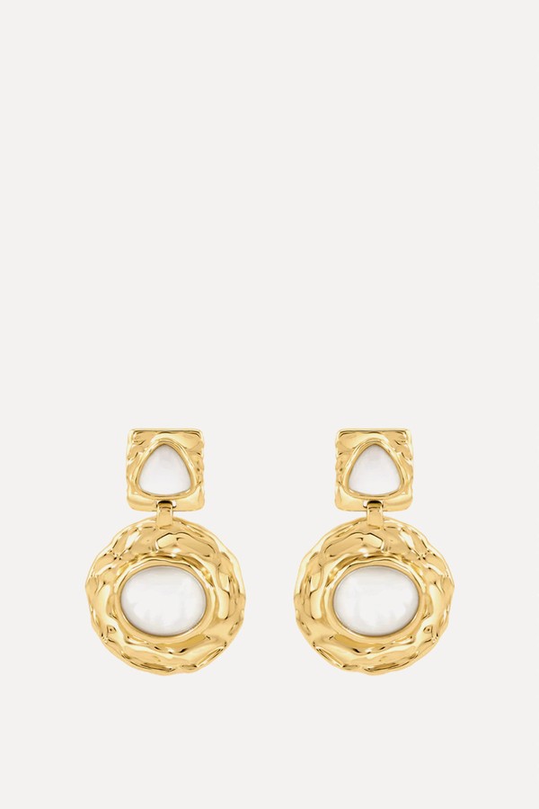 X from Aurum Mother-Of-Pearl Drop Earrings, £21.99 (were £159) | Jewells