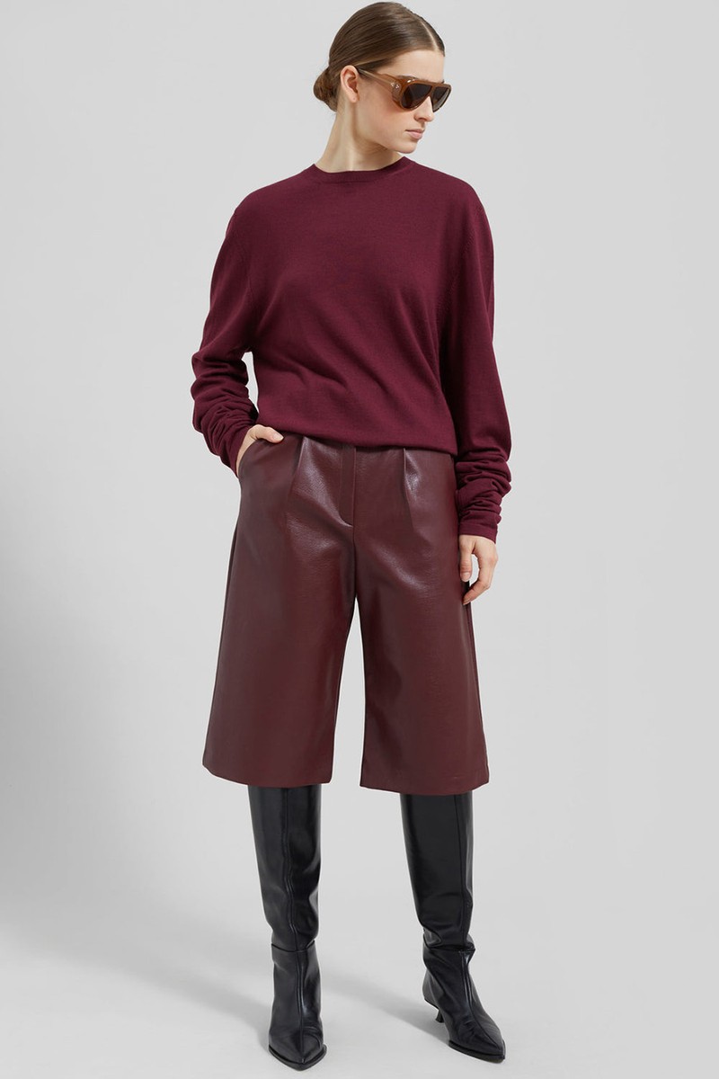 Coralie Faux Leather Bermuda Shorts from The Frankie Shop