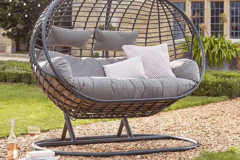 Indoor Outdoor Double Hanging Chair from Cox & Cox