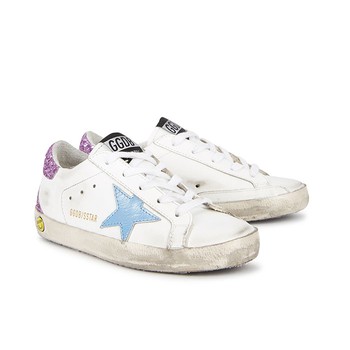 Superstar Distressed Leather Sneakers from Golden Goose