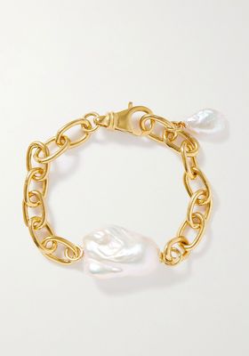 Baroque Gold Vermeil Pearl Bracelet from Loren Stewart