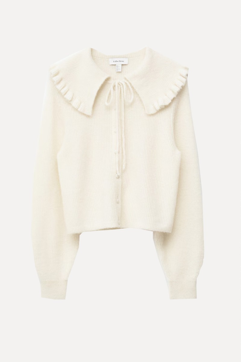 Alpaca-Blend Cardigan