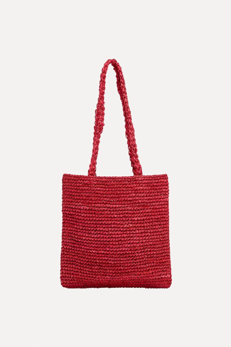 Mini Raffia Tote Bag