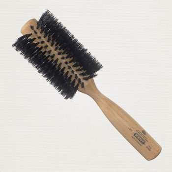 Beechwood 65mm Pure Black Bristle Round Brush