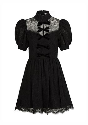 Black Lace Mini Dress from Alice & Olivia